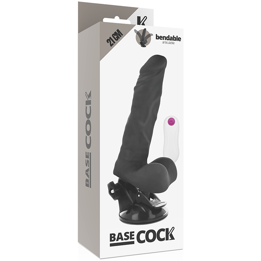 BASECOCK - VIBRADOR ARTICULABLE CONTROL REMOTO NEGRO 21 CM -O- 5 CM - Bild 6