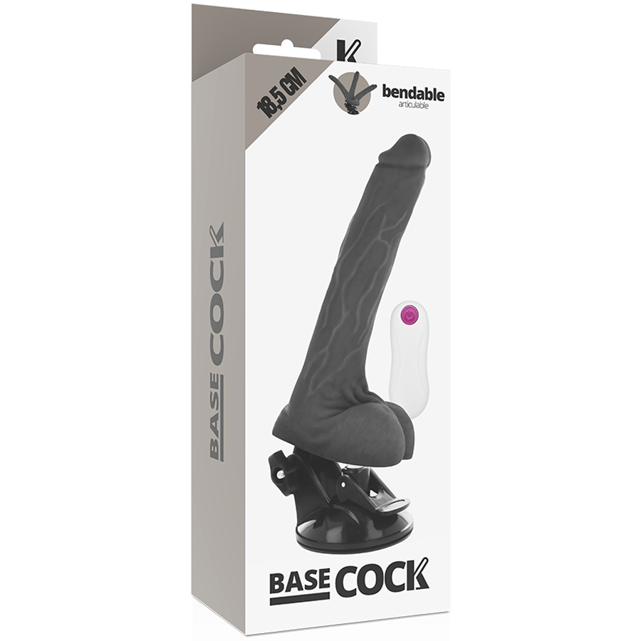 BASECOCK - REALISTIC ARTICULABLE REMOTE CONTROL BLACK 18.5 CM -O- 4 CM - Bild 5
