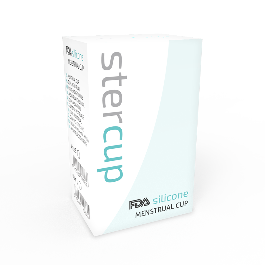 Alternative view of STERCUP - FDA SILICONE MENSTRUAL CUP AQUAMARINE - SIZE S
