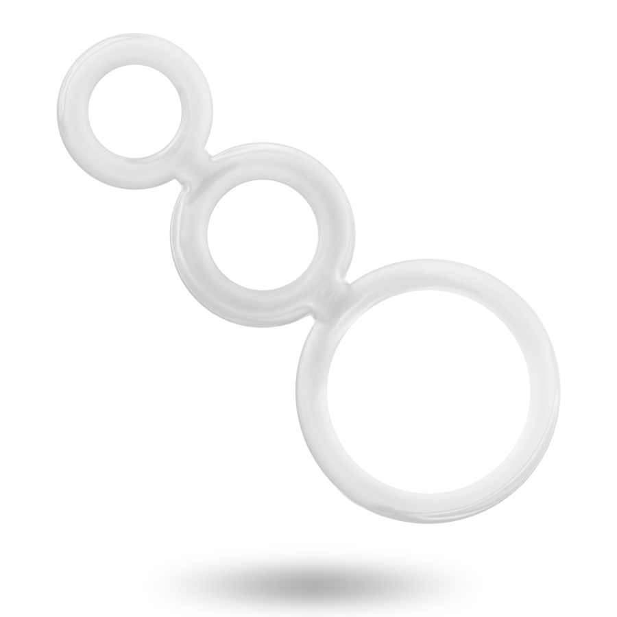 Alternative view of ADDICTED TOYS - RINGS SET FOR PENIS TRANSPARENT