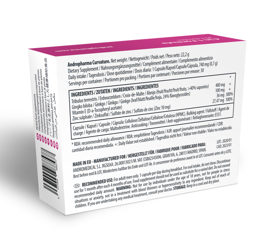 Alternative view of ANDROPHARMA - CURVATURE PEYRONIE TREATMENT