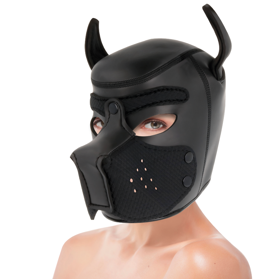 DARKNESS - NEOPRENE DOG MASK WITH REMOVABLE MUZZLE L - Bild 5