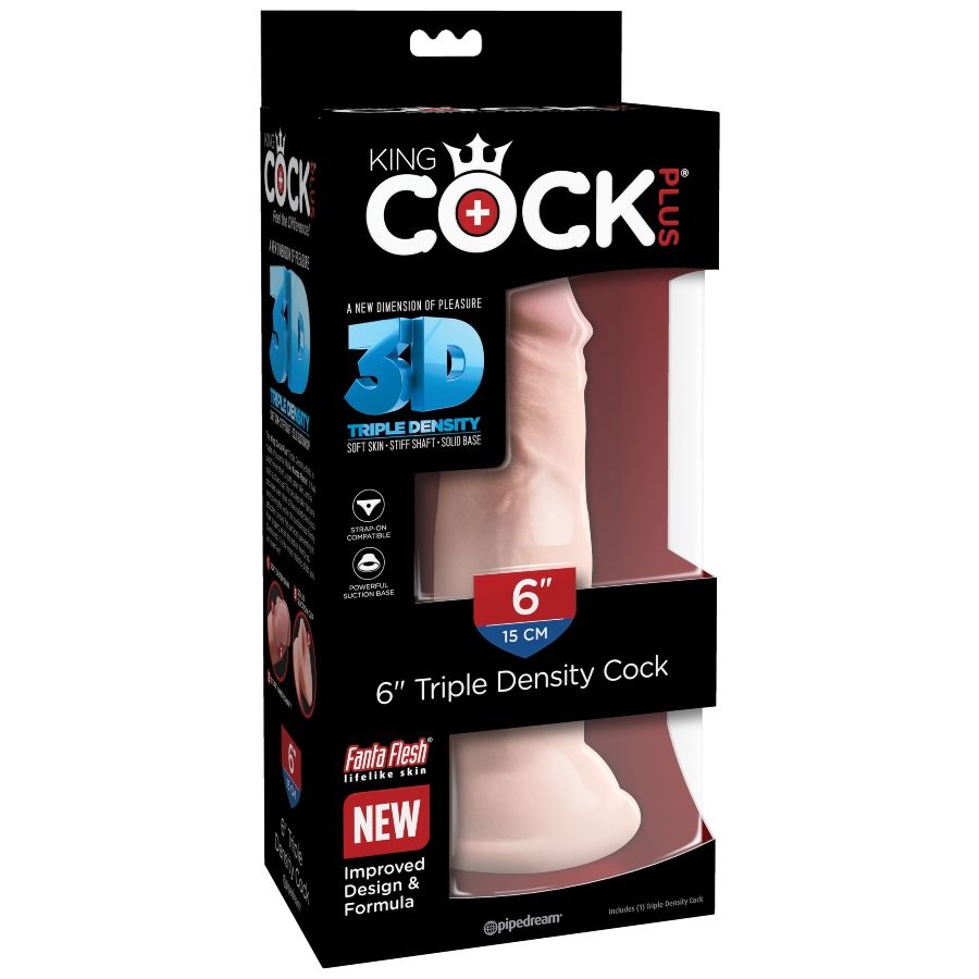 KING COCK - TRIPLE DENSITY DILDO 15 CM - Bild 7