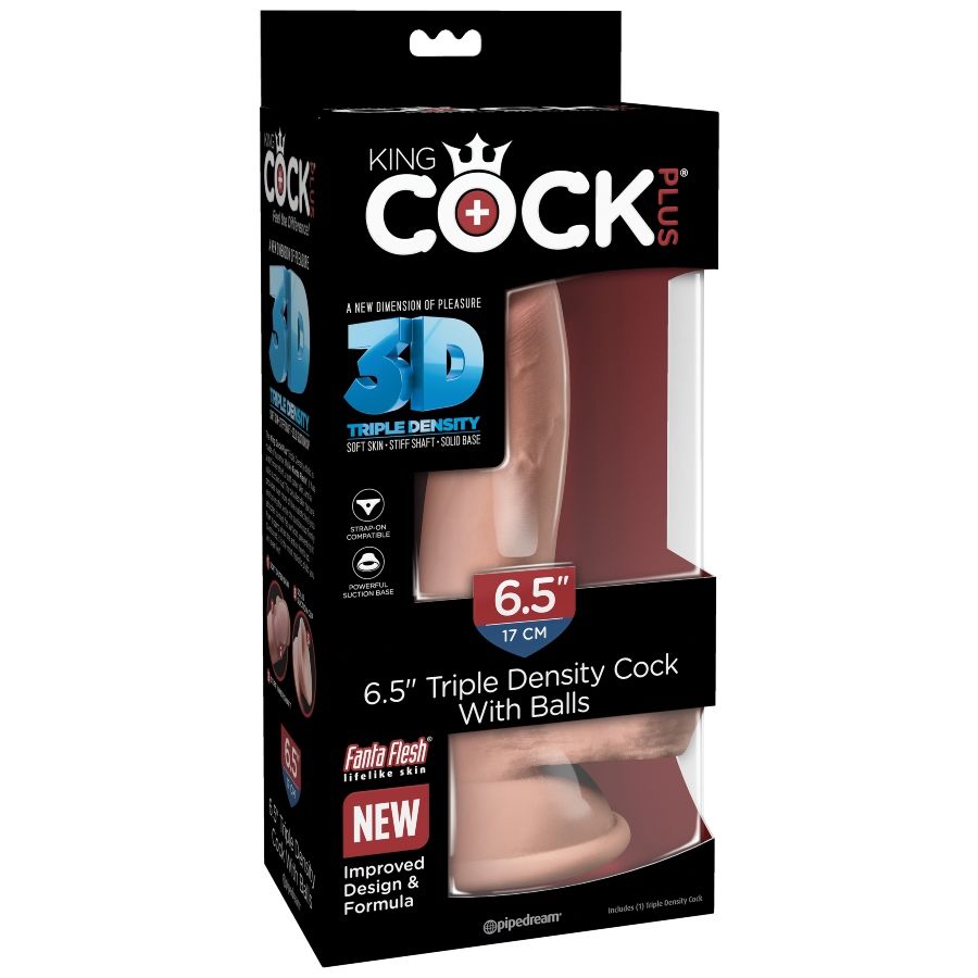 KING COCK - TRIPLE DENSITY DILDO 14 CM - Bild 7