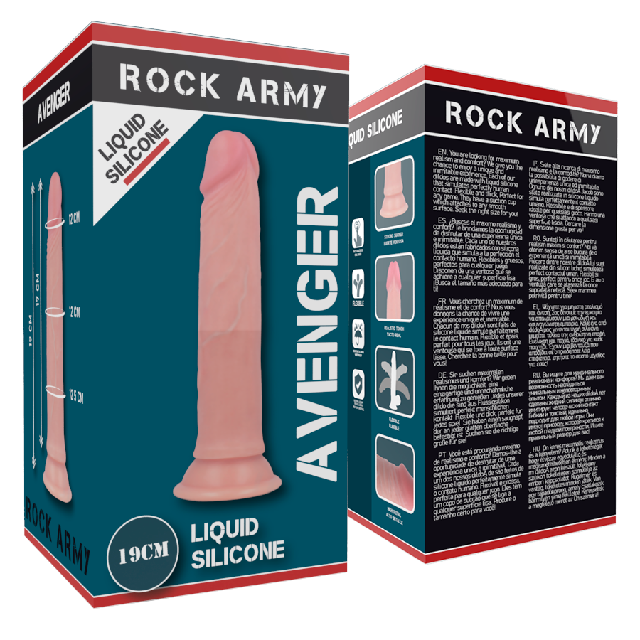 ROCKARMY - ROCKARMY LIQUID SILICONE PREMIUM AVENGER REALISTIC 19 CM -O- 3.98 CM - Bild 3
