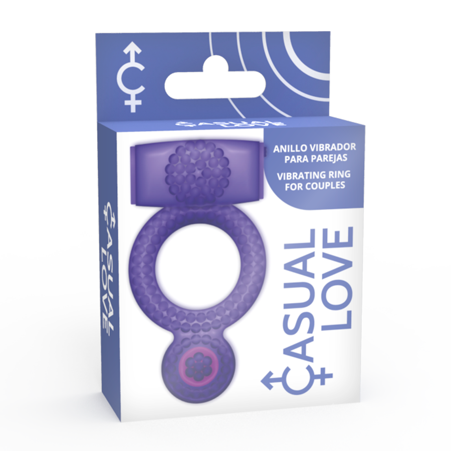 Alternative view of CASUAL LOVE - RING VIBRATING DOUBLE PLEASURE PURPLE