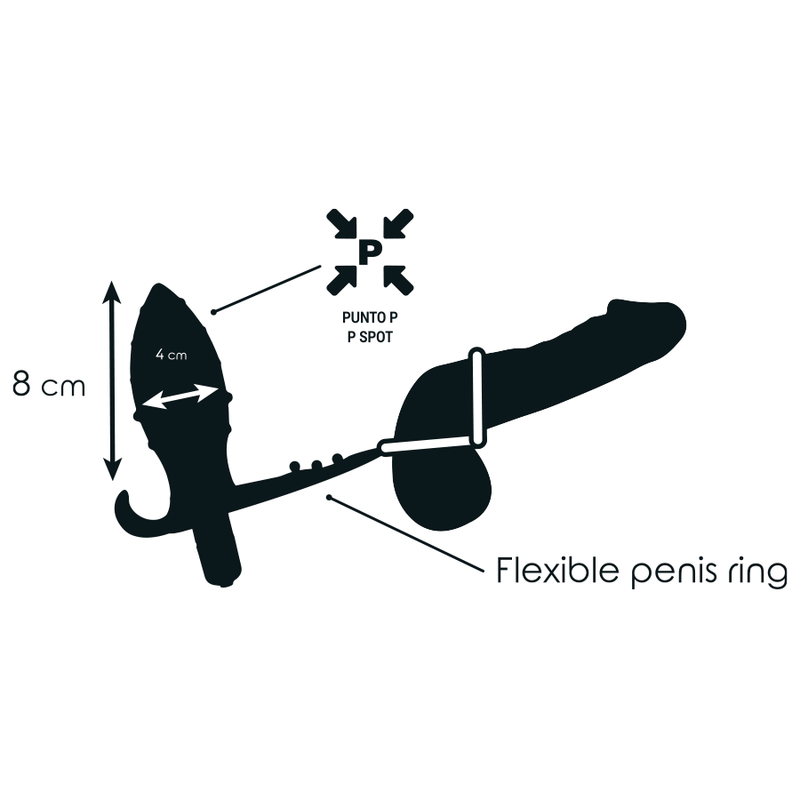 ADDICTED TOYS - ANAL PLUG WITH DOUBLE BLACK RING - Bild 4