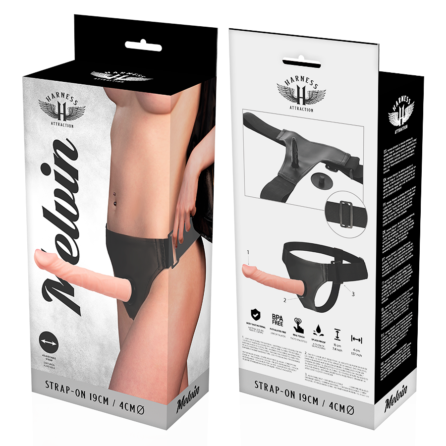 Alternative view of HARNESS ATTRACTION - RNES MELVIN FLESH 19 CM -O- 4 CM
