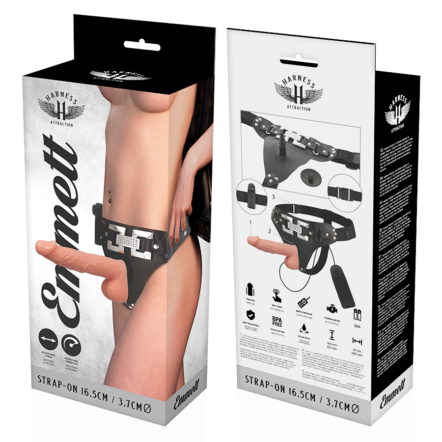 HARNESS ATTRACTION - RNES EMMETT REALISTIC VIBRATOR 16.5 CM -O- 3.7 CM - Bild 5