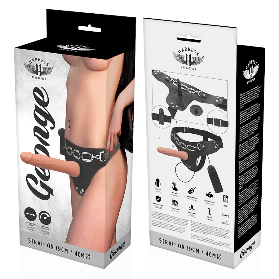 HARNESS ATTRACTION - RNES GEORGE REALISTIC VIBRATOR 19 CM -O- 4 CM - Bild 4