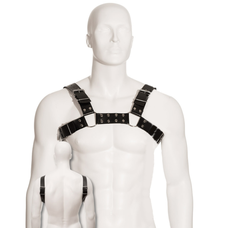 LEATHER BODY - BLACK BULL DOG HARNESS - Bild 2