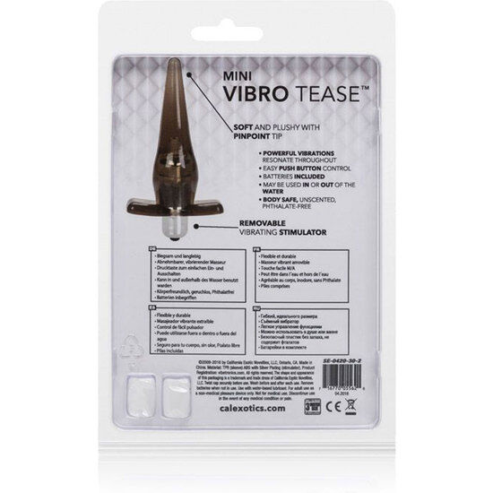 Alternative view of CALEXOTICS - MINI VIBRO TEASE BLACK
