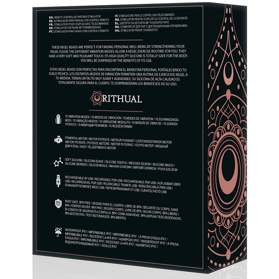 RITHUAL - NISHA RECHARGEABLE VIBRATING KEGEL BALLS BLACK - Bild 10