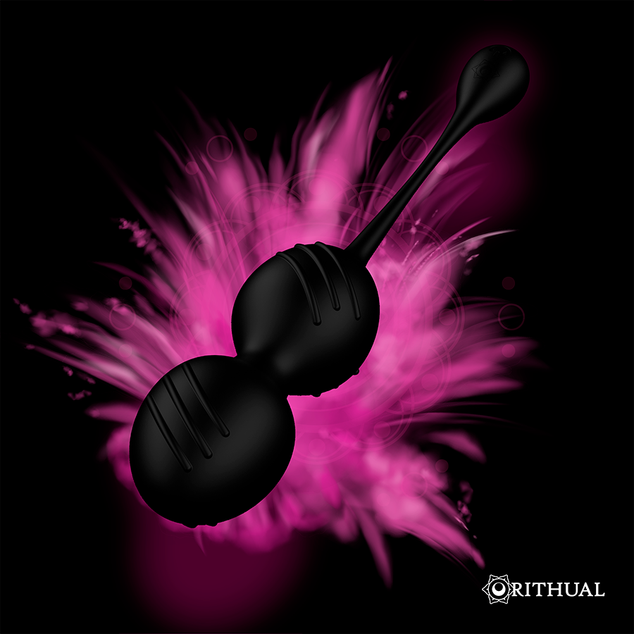 RITHUAL - NISHA RECHARGEABLE VIBRATING KEGEL BALLS BLACK - Bild 4