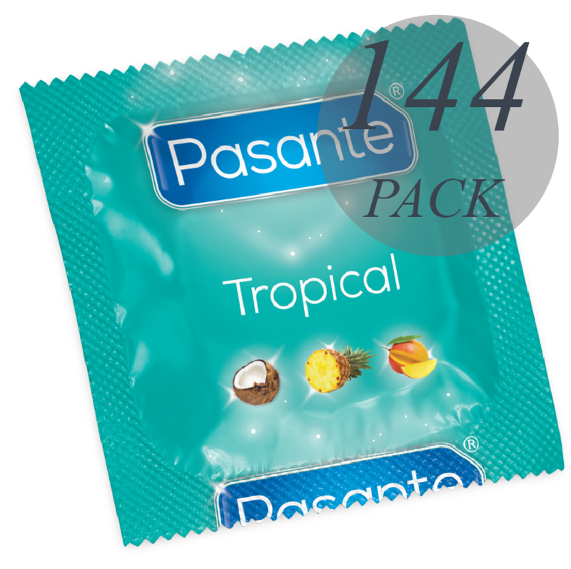 PASANTE - CONDOMS TROPICAL FLAVORS 144 UNITS - Bild 2