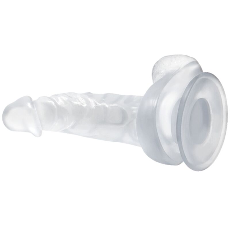 BAILE - REALISTIC DILDO WITH SUCTION CUP AND TESTICLES 16.7 CM TRANSPARENT - Bild 5