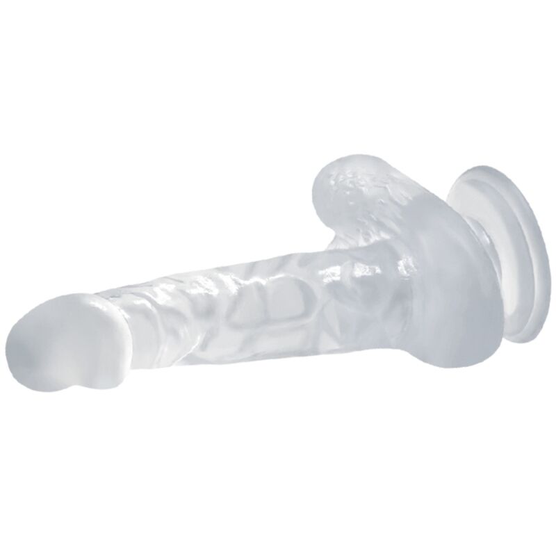 BAILE - REALISTIC DILDO WITH SUCTION CUP AND TESTICLES 16.7 CM TRANSPARENT - Bild 4
