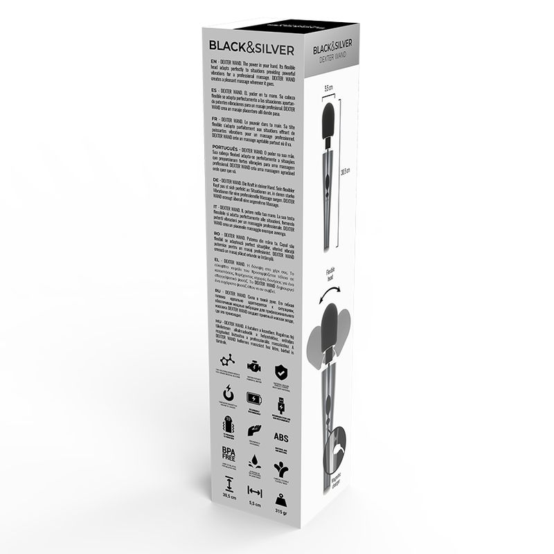 BLACK&SILVER - DEXTER MASSAGE WAND - Bild 3