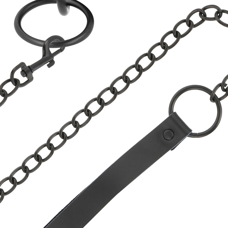 DARKNESS - BLACK NECKLACE WITH CHAIN - Bild 2