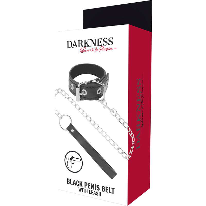 DARKNESS - PENIS RING WITH STRAP - Bild 5
