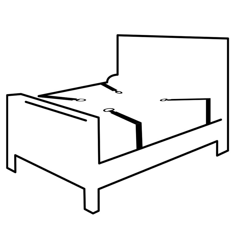 DARKNESS - BED TIES SET - Bild 8