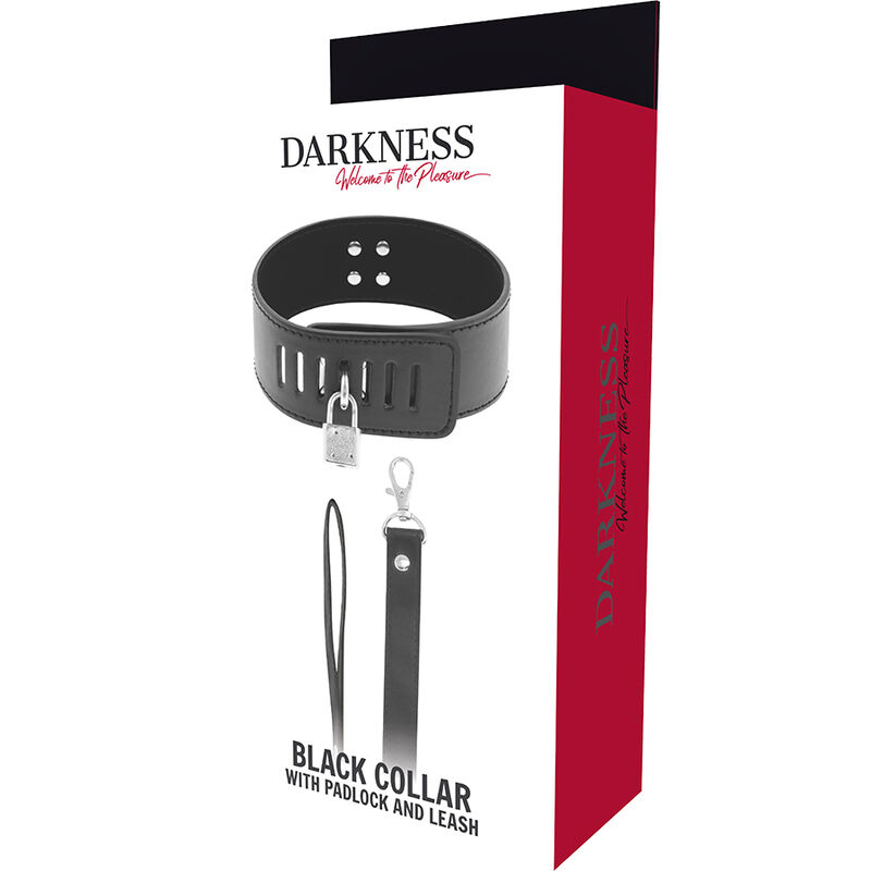 DARKNESS - BDSM COLLAR WITH BLACK LOCK - Bild 5