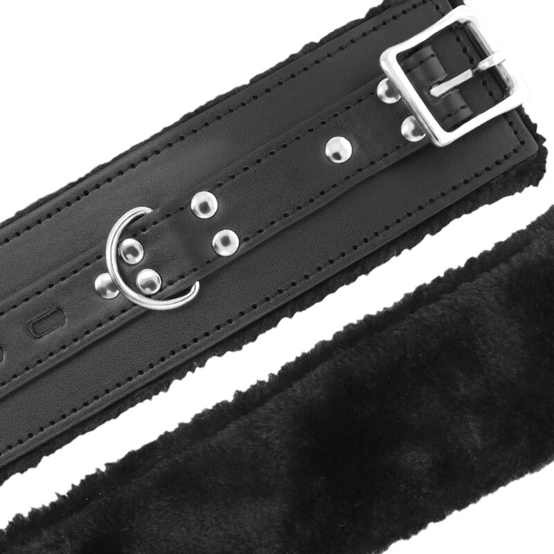 DARKNESS - BLACK LINED BDSM HANDCUFFS - Bild 3