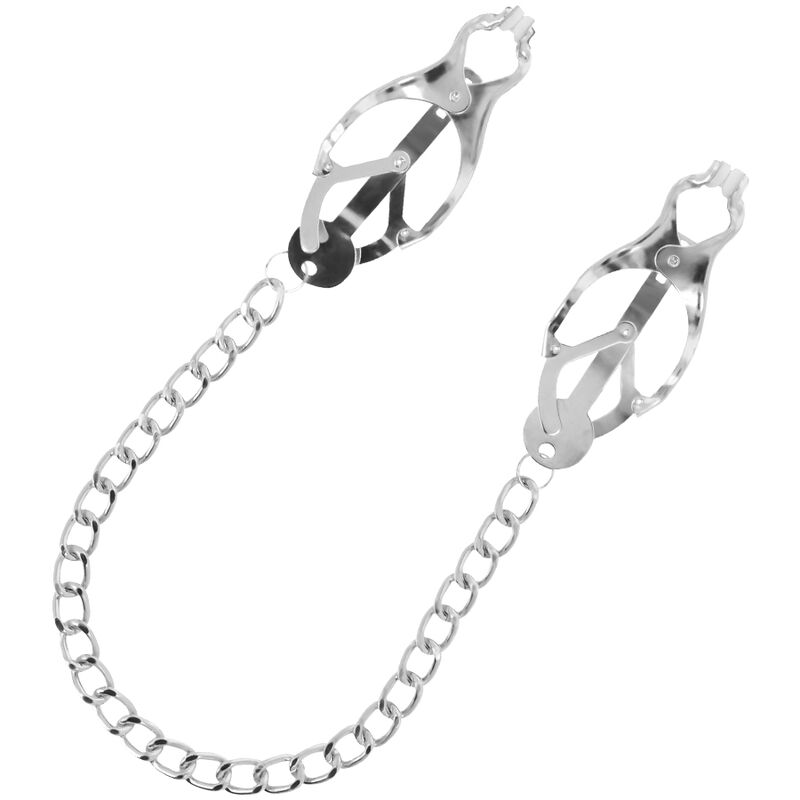 DARKNESS - METAL NIPPLE CLAMP WITH CHAIN - Bild 4
