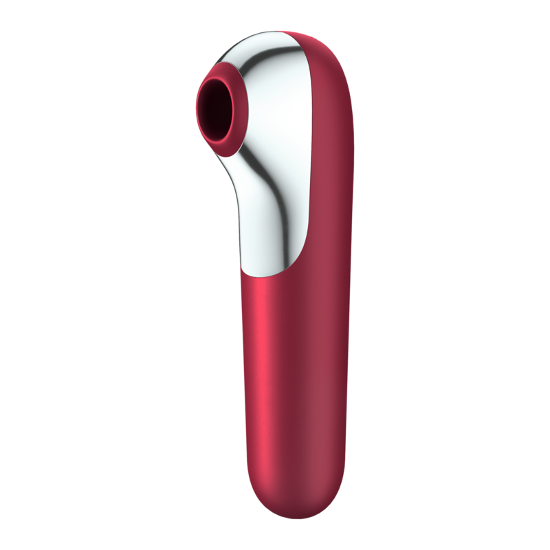SATISFYER - DUAL LOVE VIBRATOR AND SUCTIONER WITH PULSED AIR RED - Bild 5