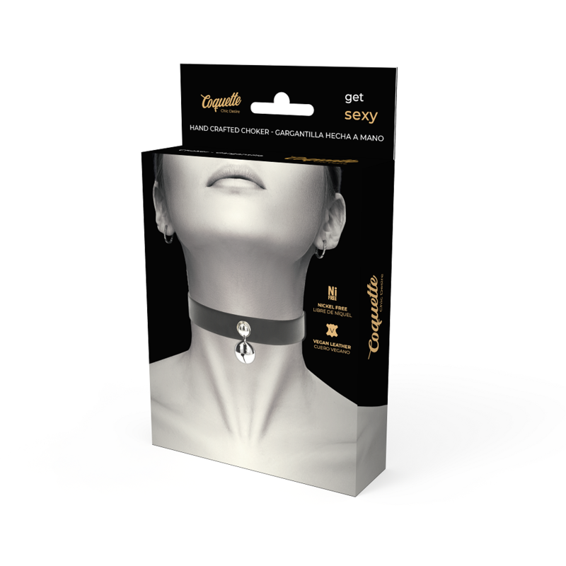 Alternative view of COQUETTE CHIC DESIRE - VEGAN LEATHER NECKLACE WOMAN RATTLE ACCESSORY