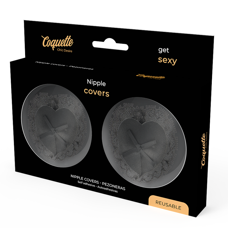 COQUETTE CHIC DESIRE - NIPPLE COVERS LACE BLACK - Bild 4