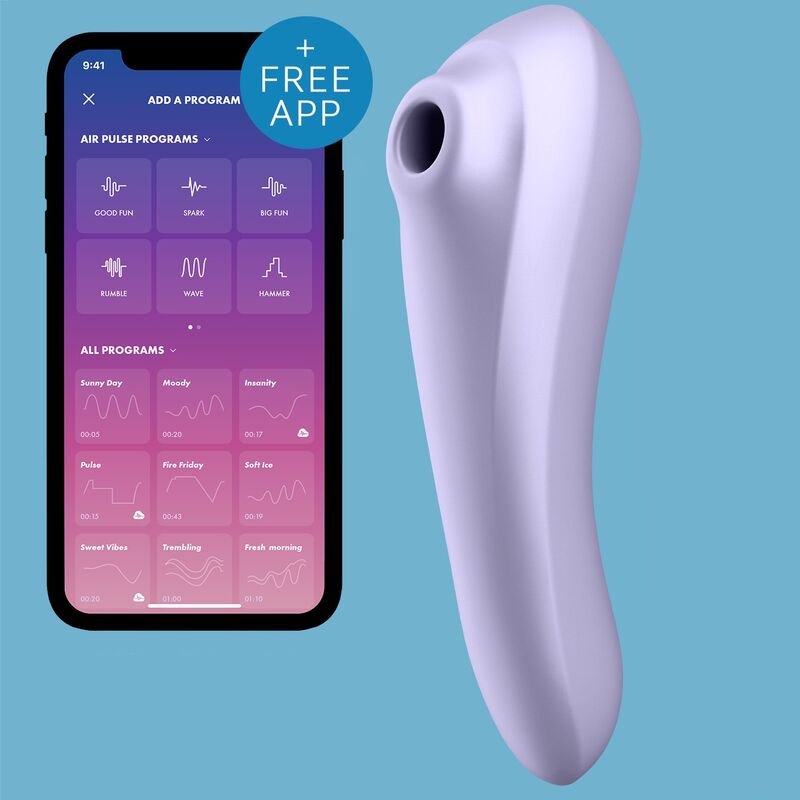 SATISFYER - DUAL PLEASURE AIR PULSE VIBRATOR MAUVE - Bild 3