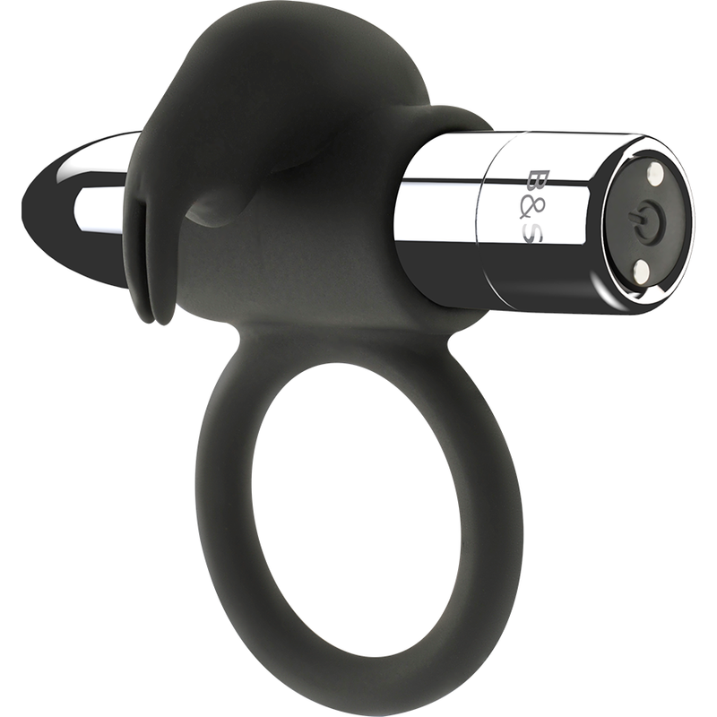 BLACK&SILVER - BURTON RECHARGEABLE RING 10 VIBRATION MODES - Bild 6