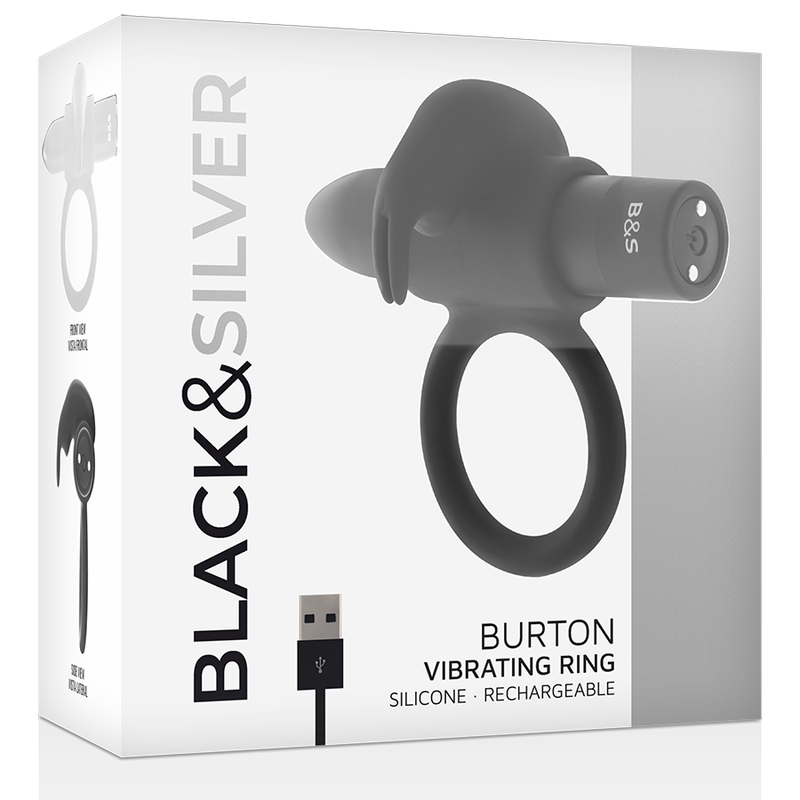 BLACK&SILVER - BURTON RING 10 VIBRATION MODES BLACK - Bild 3