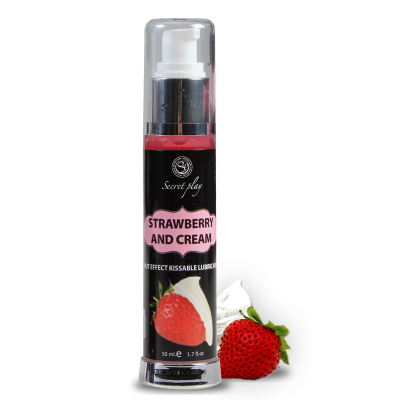 SECRETPLAY - LUBRICANT 2-1 HEAT EFFECT STRAWBERRY & CREAM 50 ML - Bild 3