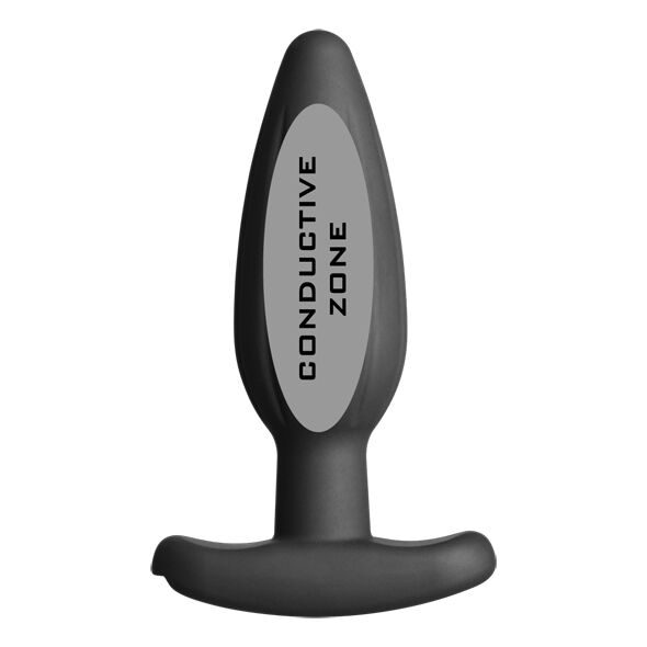 Alternative view of ELECTRASTIM - SILICONE BLACK ROCKER BUTT PLUG MEDIUM