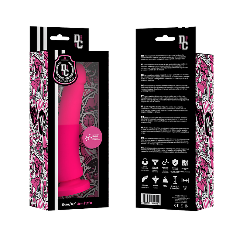 Alternative view of DELTA CLUB - TOYS PINK DILDO MEDICAL SILICONE 17 CM -O- 3 CM