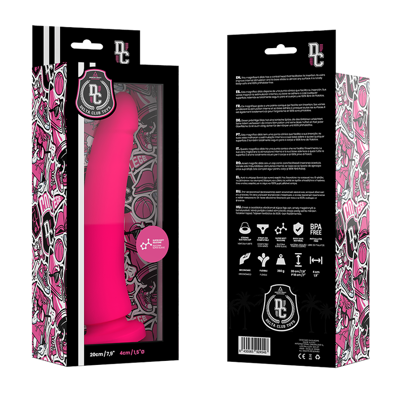 DELTA CLUB - TOYS PINK DILDO MEDICAL SILICONE 20 CM -O- 4 CM - Bild 5