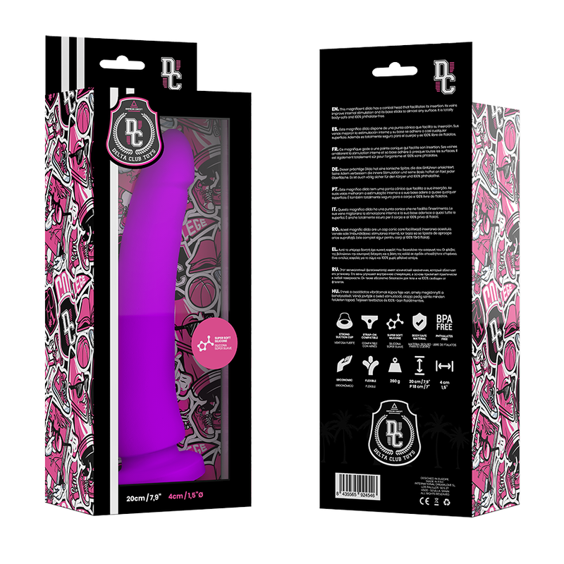DELTA CLUB - TOYS LILAC DILDO MEDICAL SILICONE 20 CM -O- 4 CM - Bild 3