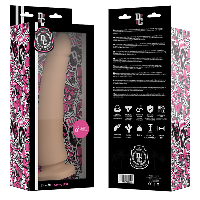 DELTA CLUB - TOYS NATURAL DILDO MEDICAL SILICONE 23 CM -O- 4.5 CM - Bild 5