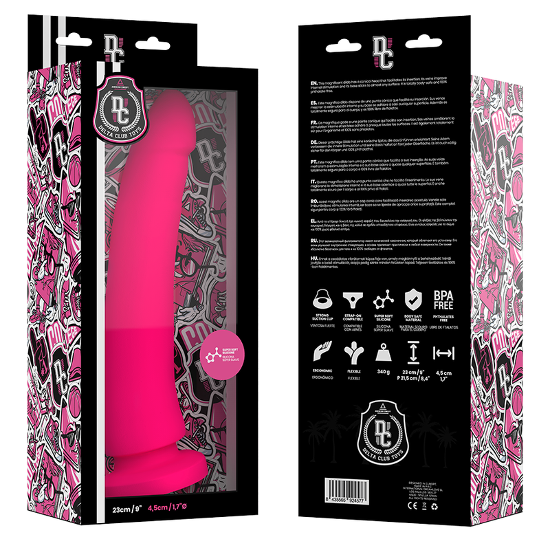 DELTA CLUB - TOYS PINK DILDO MEDICAL SILICONE 23 CM -O- 4.5 CM - Bild 3