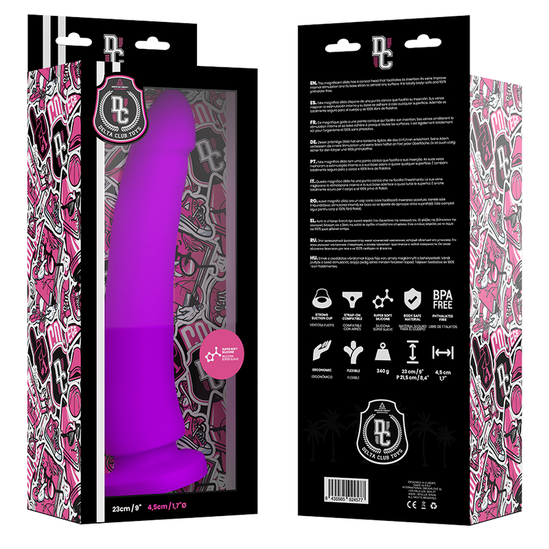 DELTA CLUB - TOYS LILAC DILDO MEDICAL SILICONE 23 CM -O- 4.5 CM - Bild 5
