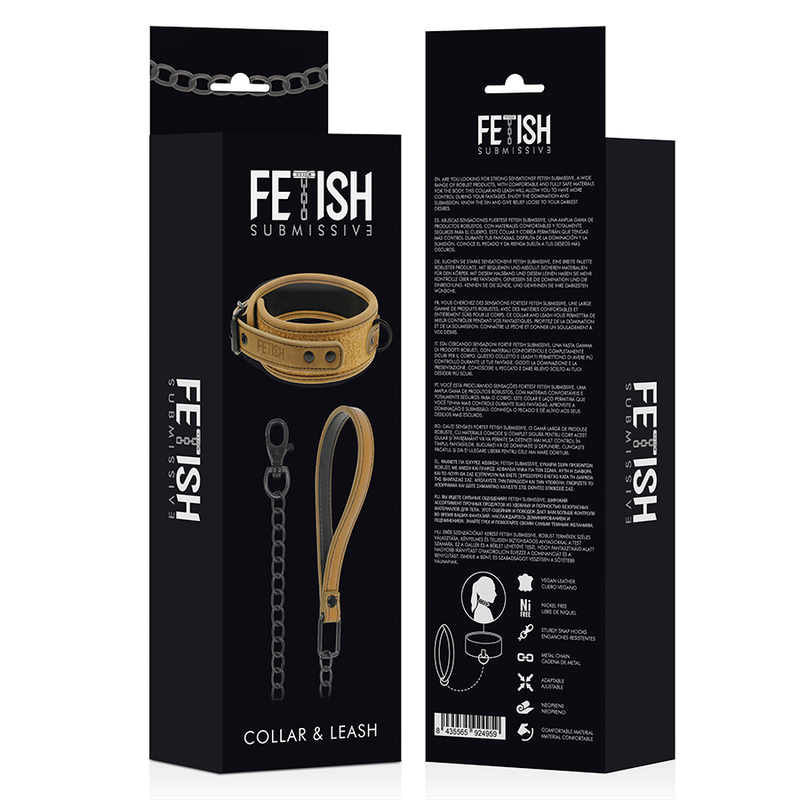 FETISH SUBMISSIVE ORIGEN - NEOPRENE LINED NECKLACE WITH CHAIN - Bild 8