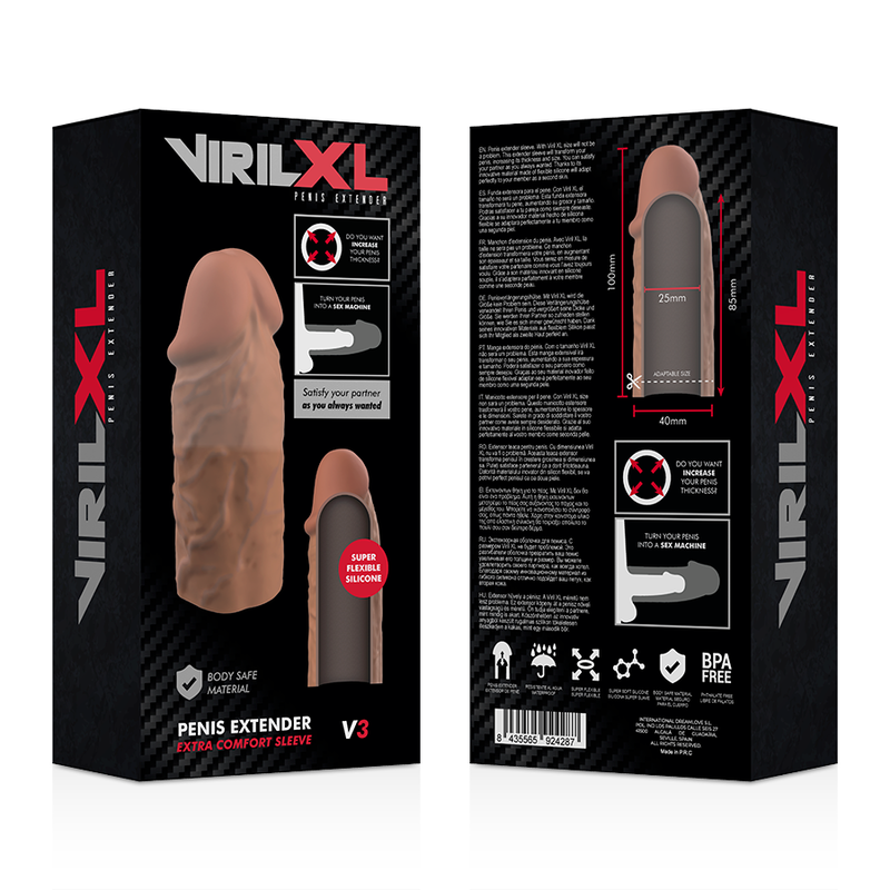 VIRILXL - LIQUID SILICONE V3 BROWN PENIS EXTENSION - Bild 7