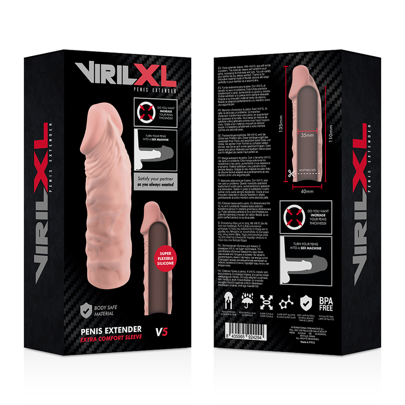 VIRILXL - LIQUID SILICONE V5 NATURAL PENIS EXTENSION - Bild 7