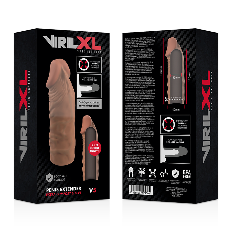 VIRILXL - LIQUID SILICONE V5 BROWN PENIS EXTENSION - Bild 6