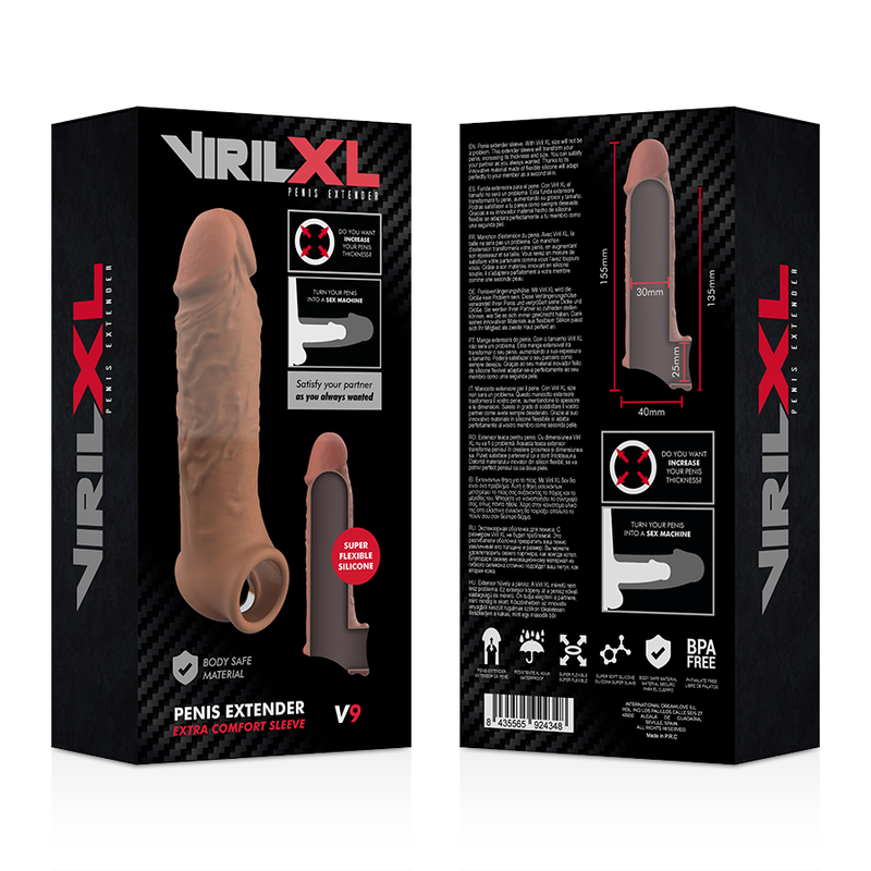 VIRILXL - LIQUID SILICONE V9 BROWN PENIS EXTENSION - Bild 5