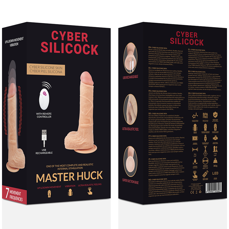 CYBER SILICOCK - REMOTE CONTROL REALISTIC MASTER HUCK 20.9 CM -O- 4 CM - Bild 5