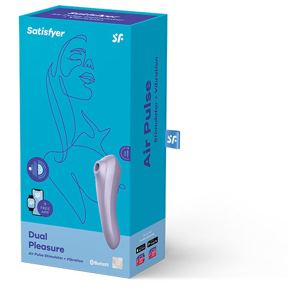 SATISFYER - DUAL PLEASURE AIR PULSE VIBRATOR MAUVE - Bild 4