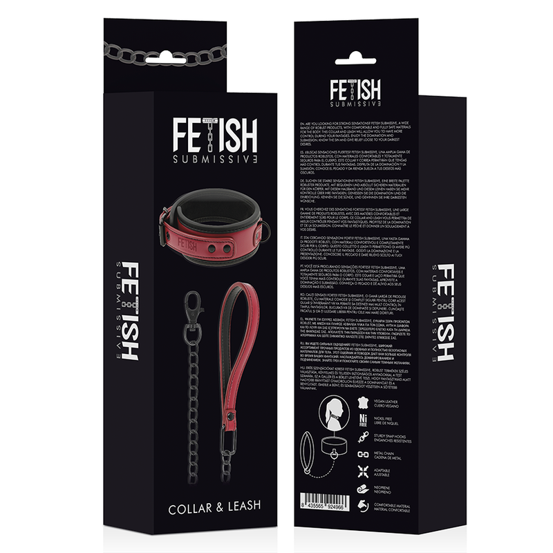 FETISH SUBMISSIVE DARK ROOM - NEOPRENE LINING CHAIN NECKLACE - Bild 6